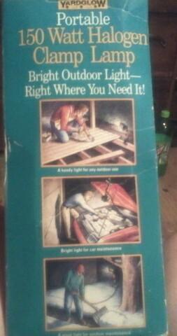 Halogen Work Lamp Flood Light 150w Prtble with swivel hook for hanging and clamp, US $18.00, image 3