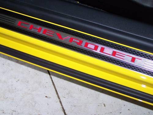 2010-2013 camaro doorsill/plate overlay "chevrolet" decals l-e-t-t-e-r-s 