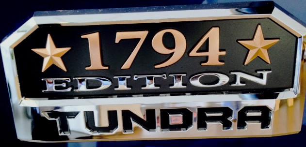 Genuine toyota tundra "1794" western edition badge (set of two)oem brand new 