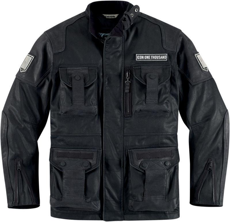 Icon one thousand beltway resin black canvas jacket 2013 motorcycle 1000