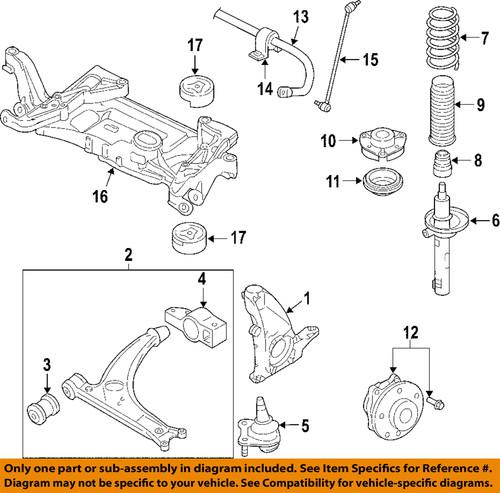 Volkswagen oem 3c0407151g suspension control arm/control arm
