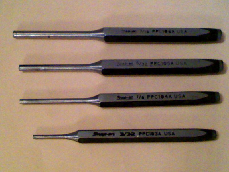 Snap-on, punch, pins, 4 pieces