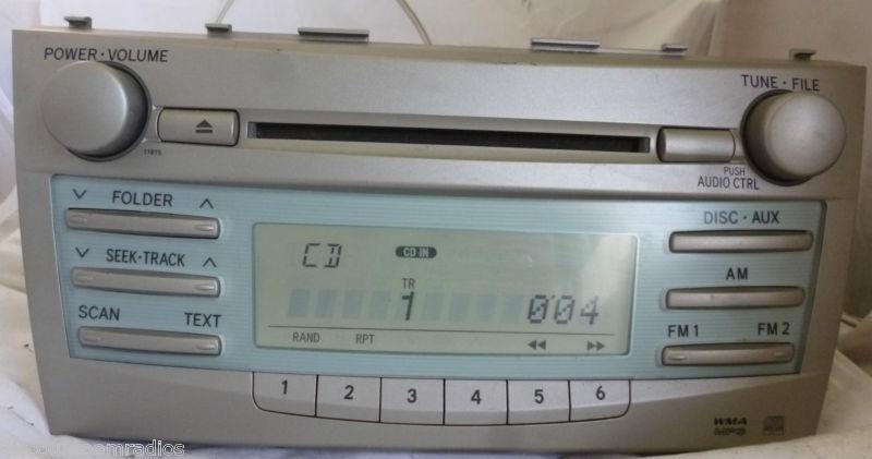 07-09 toyota camry radio cd player model 11815 86120-06180   *  