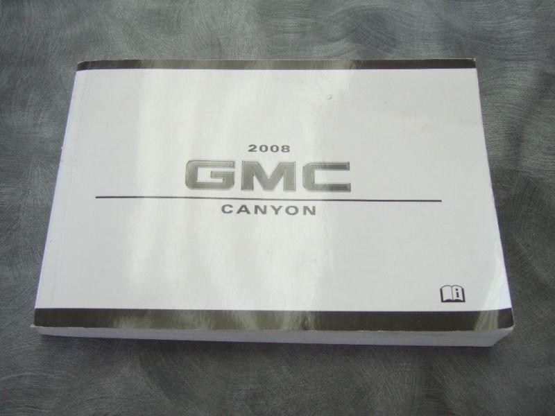 2008  gmc canyon owners manual