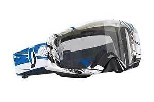 Scott tyrant w/ silver chrome works lens adult goggles,splinter white/blue