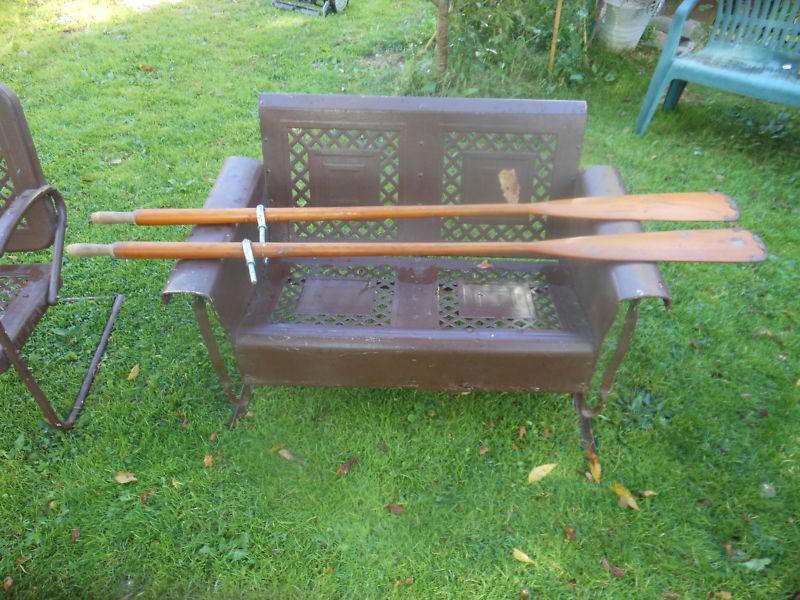 Vintage page brand oars copper tipped  72"