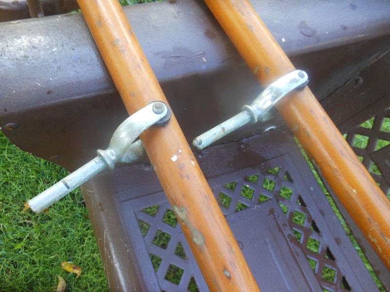 Vintage Page Brand Oars Copper Tipped 72