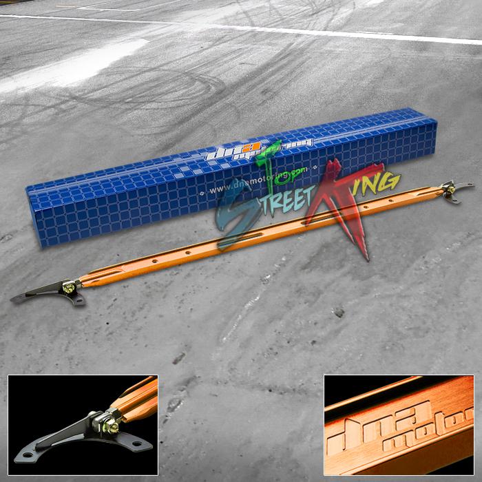 Aluminum 1-pc front upper strut tower bar/arm 06-10 mit eclipse/spyder 4g gold