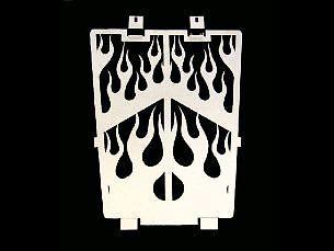 Modquad™ front stainless flames grill cover yamaha yfm660r raptor 2001-2005