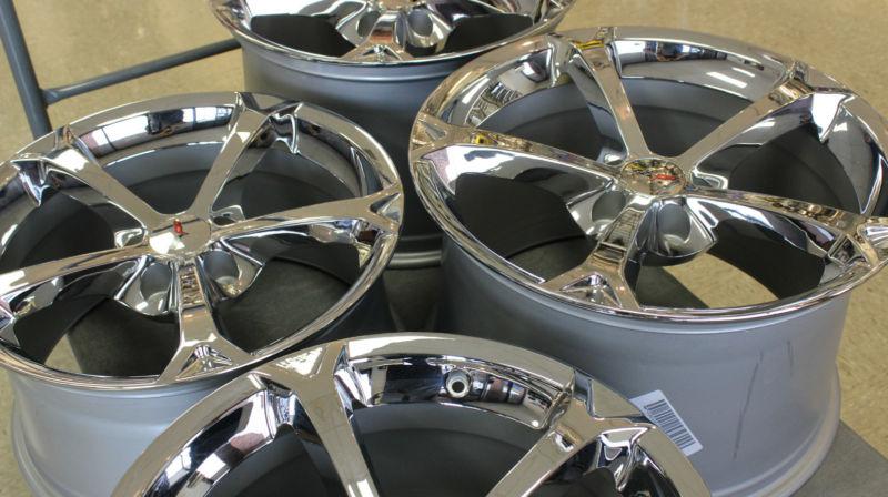 NEW GM OEM Chrome Grand Sport Corvette Wheels Rims 2006-2013 C6 Z06 ZO6 Size LS3, US $799.00, image 3