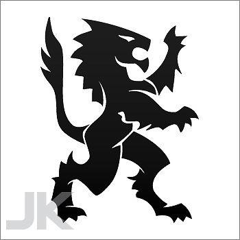 Decal stickers lion lions angry attack predator jungle wild cat 0502 ag932