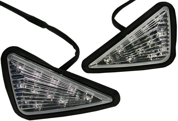 Triangle flush mount led turn signals light for kawasaki ninja zx10r zx9r zx6r