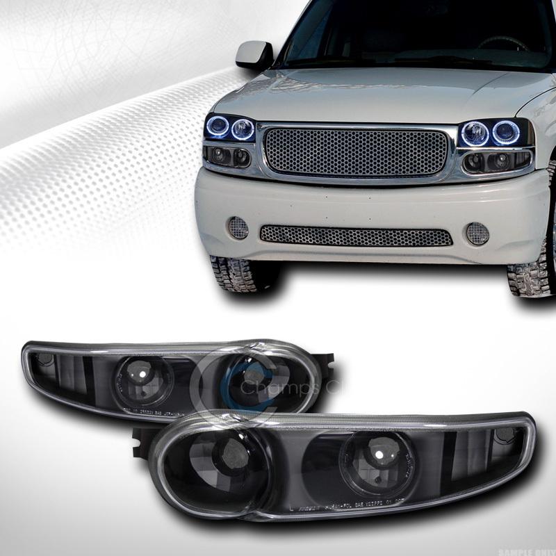 Find BLACK CLEAR SIGNAL BUMPER CORNER LIGHTS LAMPS JY 0006 GMC YUKON