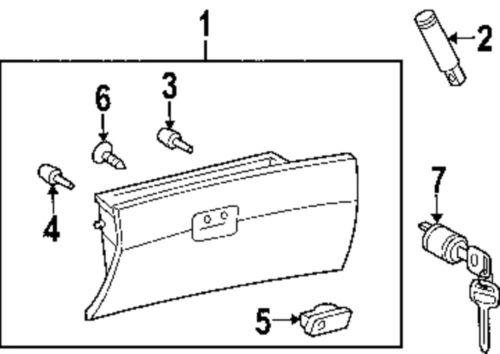 Toyota oem 55506ae010b0 glove box lock-lock