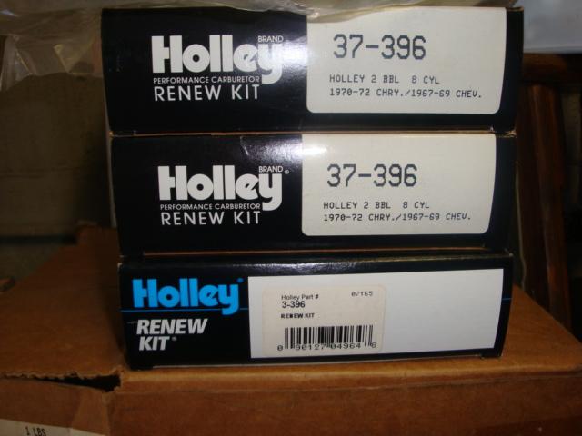 3 holley carburetor renew kits 37-396  and 37-396  tri-power 3 dueces