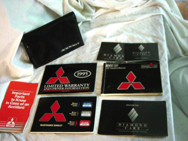 1995 mitsubishi 3000 gt owners manual complete leather folder case diamond care