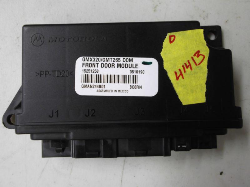 06 cadillac cts srx - chassis brain box / multifunction #15251258 - driver front