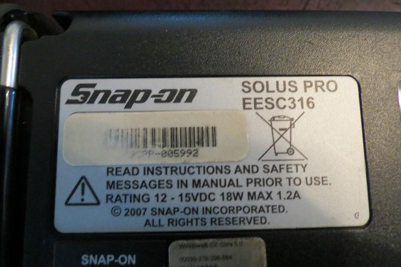 SNAP ON SOLUS PRO EESC316 W / ACCESSORIES 10.2, DOMESTIC,ASIAN, US $1,295.00, image 12