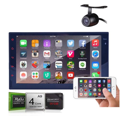 1080p gps navigation 7" double 2din car stereo wifi 3g ipod bluetooth bt+camera