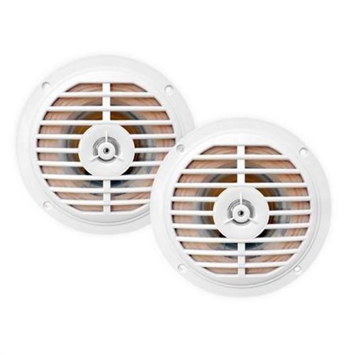 Enrock ekmsw52 pair 100 watts 5.25&#039;&#039; waterproof stereo white marine speaker