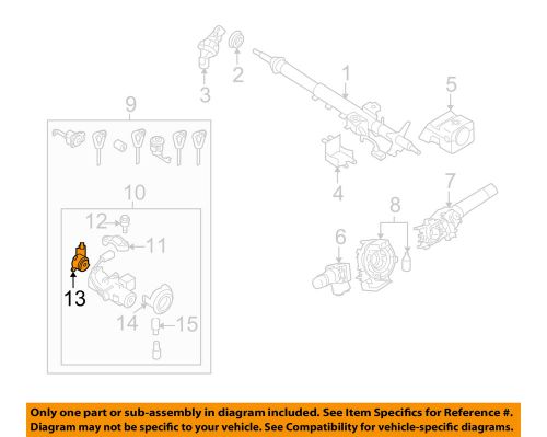 Subaru oem 08-13 forester-ignition switch 83131kg000