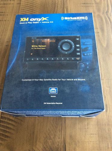 Sirius xm onyx dock and play radio + vehicle kit. brand new, never opened.