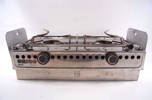 Origo 3000 2 burner alcohol camping boat stove for parts no canisters free ship