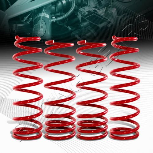 Find Suspension Red Coil Lowering Lower Springs Kit Fit 9295 Honda Civic Front+Rear in Walnut