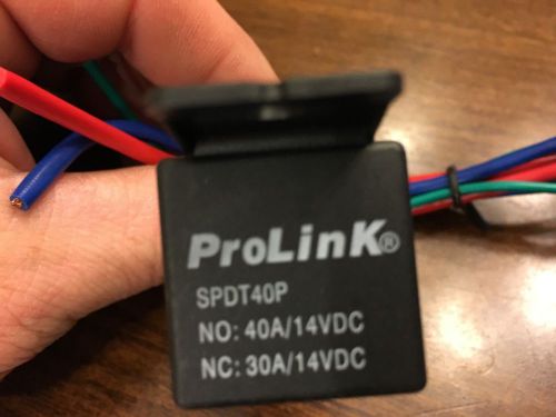 New prolink spdt40p dual circuit relay with 5 wire socket harness plug included