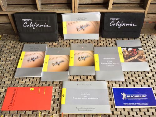 2014 ferrari california owners manual + infotainment guide complete set!! (rare)