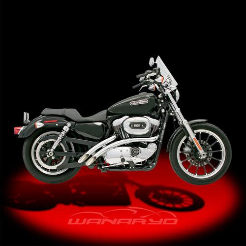 Bassani xhaust radial sweepers exhaust, chrome for 2004-2006 harley sportster