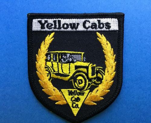 Rare yellow cab company iron on employee uniform jacket patch crest