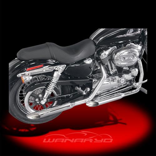 Cycle shack 1 3/4inch  "m" pipes, slash-out for 2004-2013 sportster