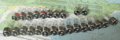 Pelican britelite kinglite dual filament replacement bulbs 25 total