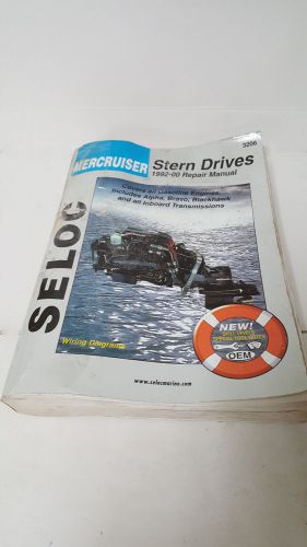 Seloc mercruiser stern drives 1992-2001 repair manual 3206