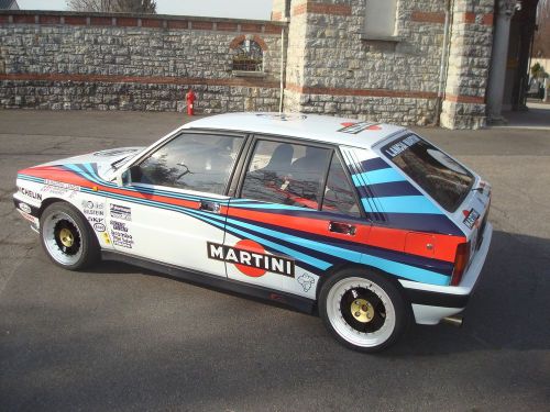 Lancia delta hf integrale 8v martini white gr.a adesivi decals stickers