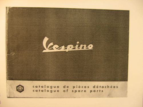 Vespa  vespino catalogue of  spare parts fully illustrated forty one pages fsh