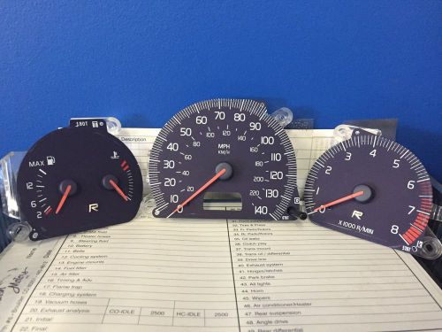 Volvo instrument cluster gauges r blue 1998 1999 2000 s70 v70 c70 v70r s70r
