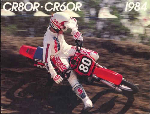 Original 1984 honda cr80r cr60r brochure