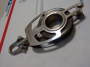 Garhauer single ss 8"l block &amp; becket &amp; 3" aluminum sheave