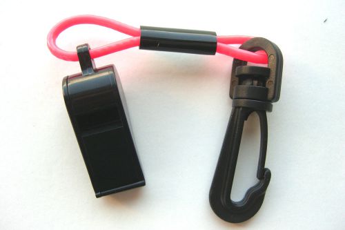 Jetski seadoo waverunner jet boat mercury marine whistle with clip neon red