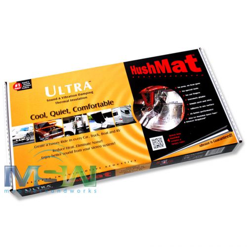 Hushmat® 10300 black ultra foil car trunk kit sound dampening material 19 sq ft