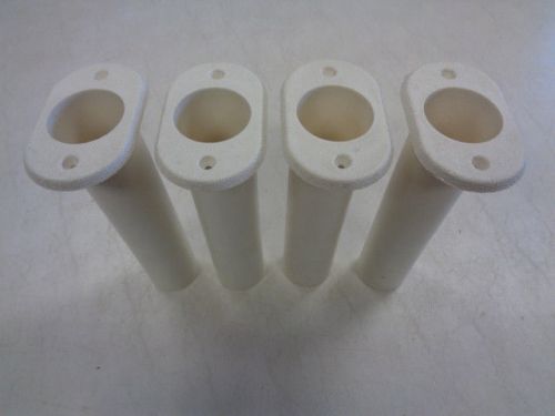 Flush rod holder set of (4) off white 8 1/4" x 3 7/8" x 2 3/8" marine boat