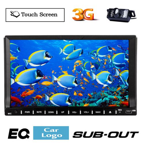 Car stereo 3g in-dash wince gps navigation 7&#034; hd dvd player subwoofer ipod radio