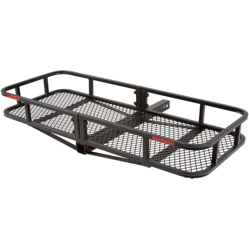 48" cargo carrier 2" hitch-mount luggage storage rack hauler basket ccb-4820-dlx