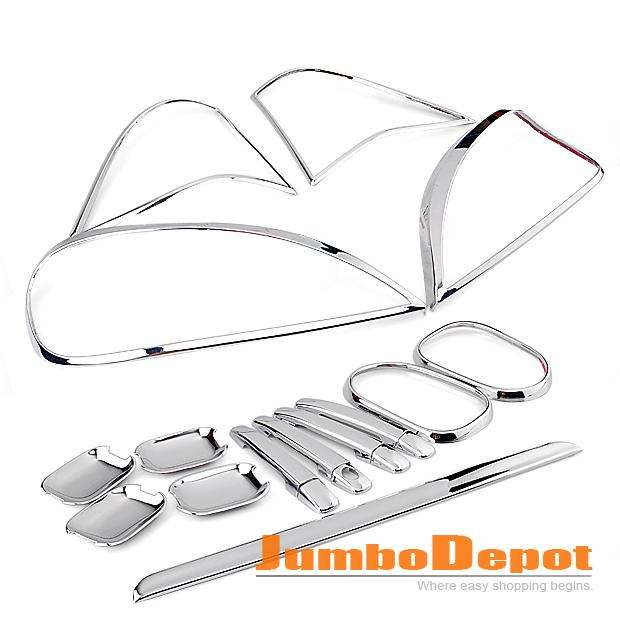 1 Set Chrome Tail Light Cover for Mercedes W163 ML55 430 500 320 98 99 00 01 05, US $78.99, image 2