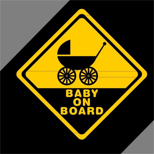 Car trunk motorcyle decal reflective decal tailgate sticker baby on board #cl12