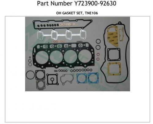 Yanmar 4 cylinder 4tne106dt and komatsu 4d106t overhaul gasket set turbocharged
