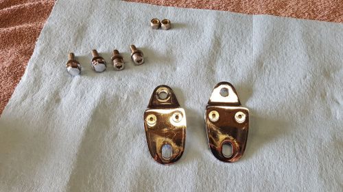 Banshee cascade innovation brand chrome front exhaust hangers with chrome bolts