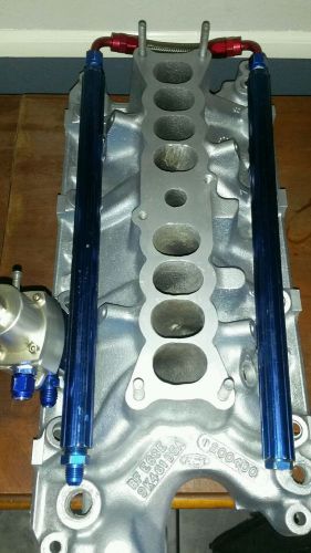 87-97 mustang bbk anodized blue fuel rails